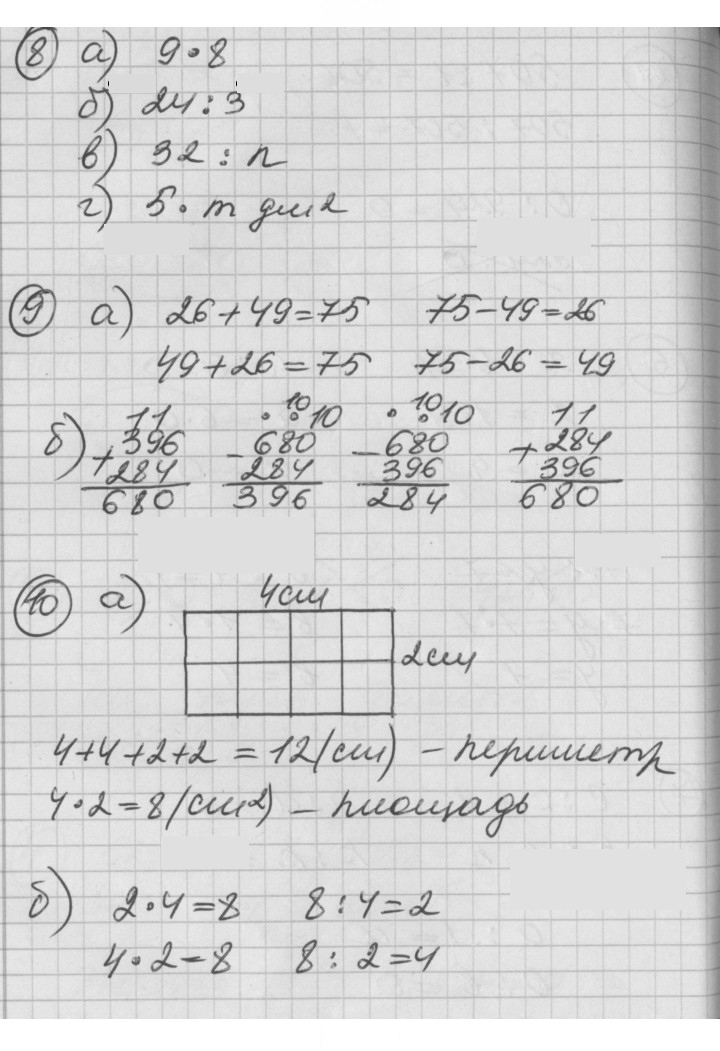 Скан решения номера Урок 32