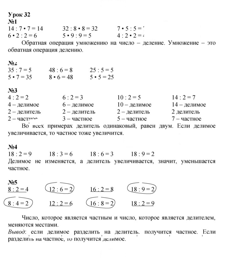 Скан решения номера Урок 32