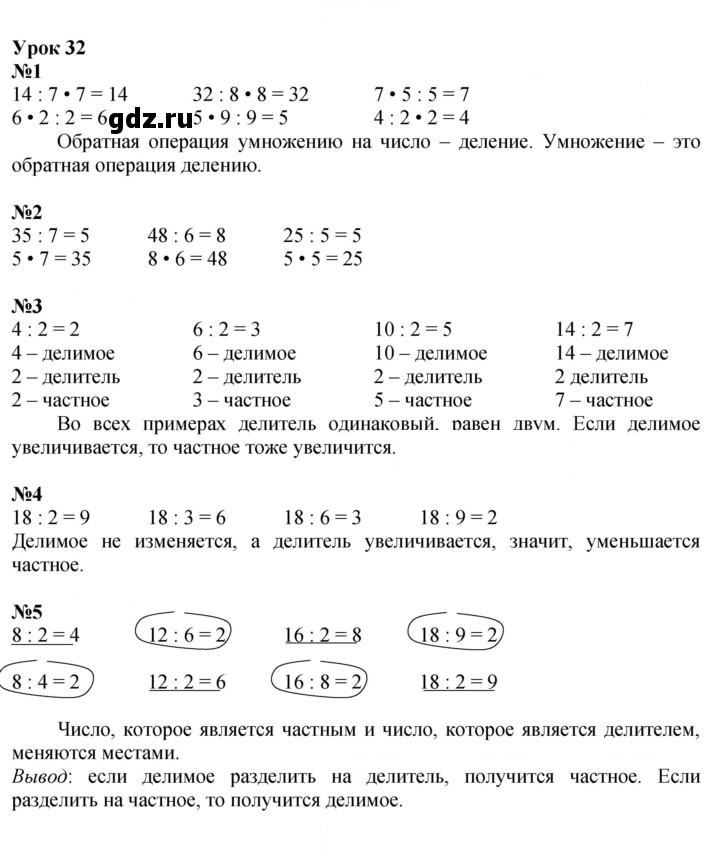 Скан решения номера Урок 32