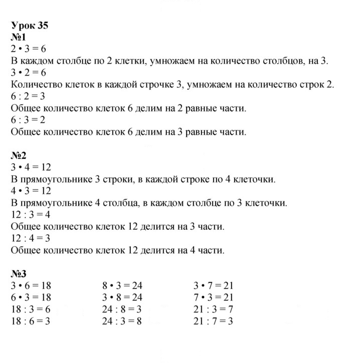 Скан решения номера Урок 35