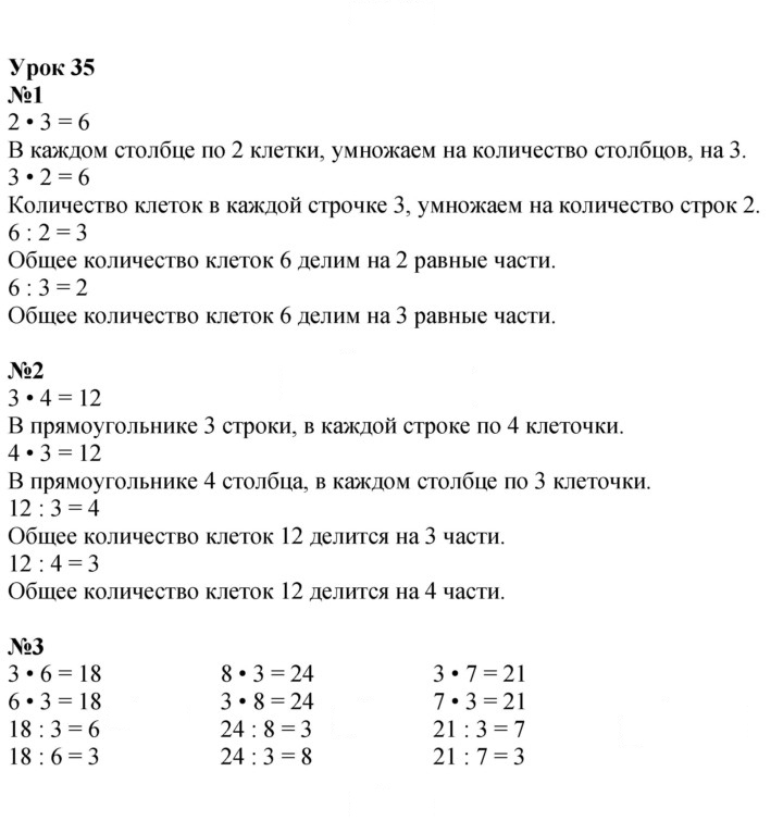 Скан решения номера Урок 35