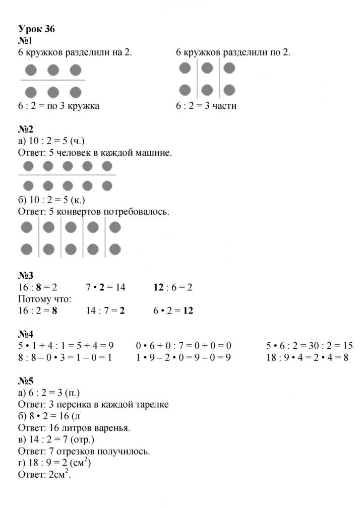 Скан решения номера Урок 36