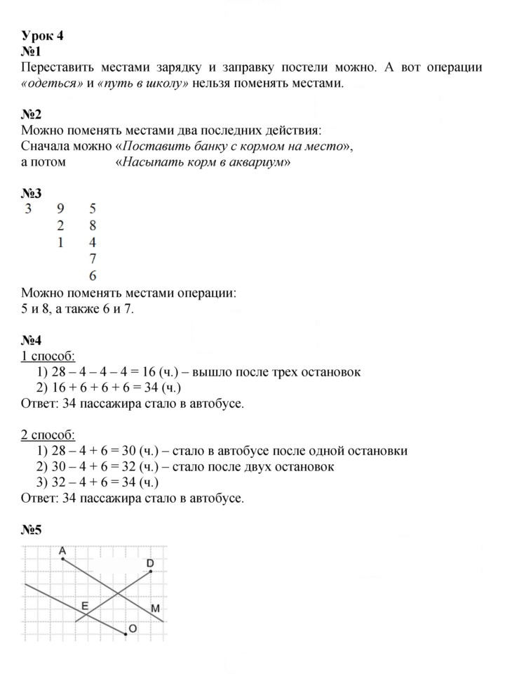 Скан решения номера Урок 4