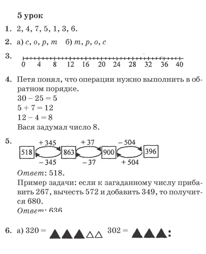 Скан решения номера Урок 5