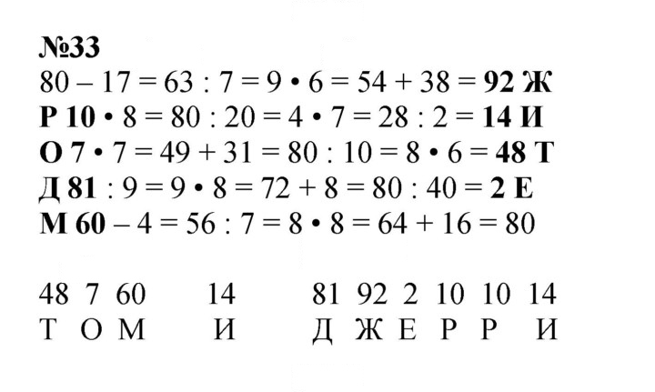 Скан решения номера 33