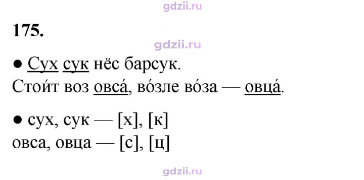 Скан решения номера 175