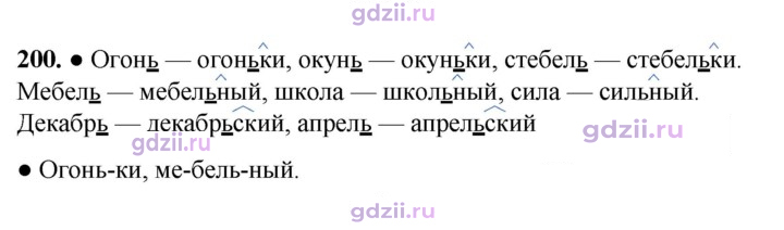 Скан решения номера 200