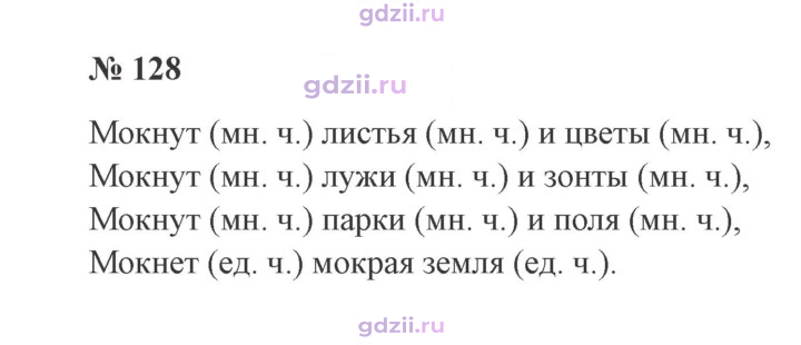 Скан решения номера 128