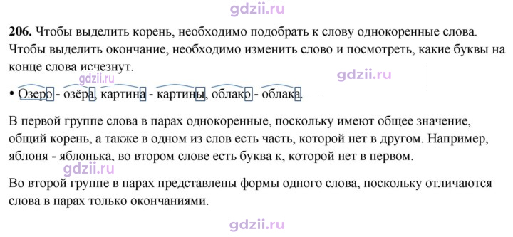 Скан решения номера 206