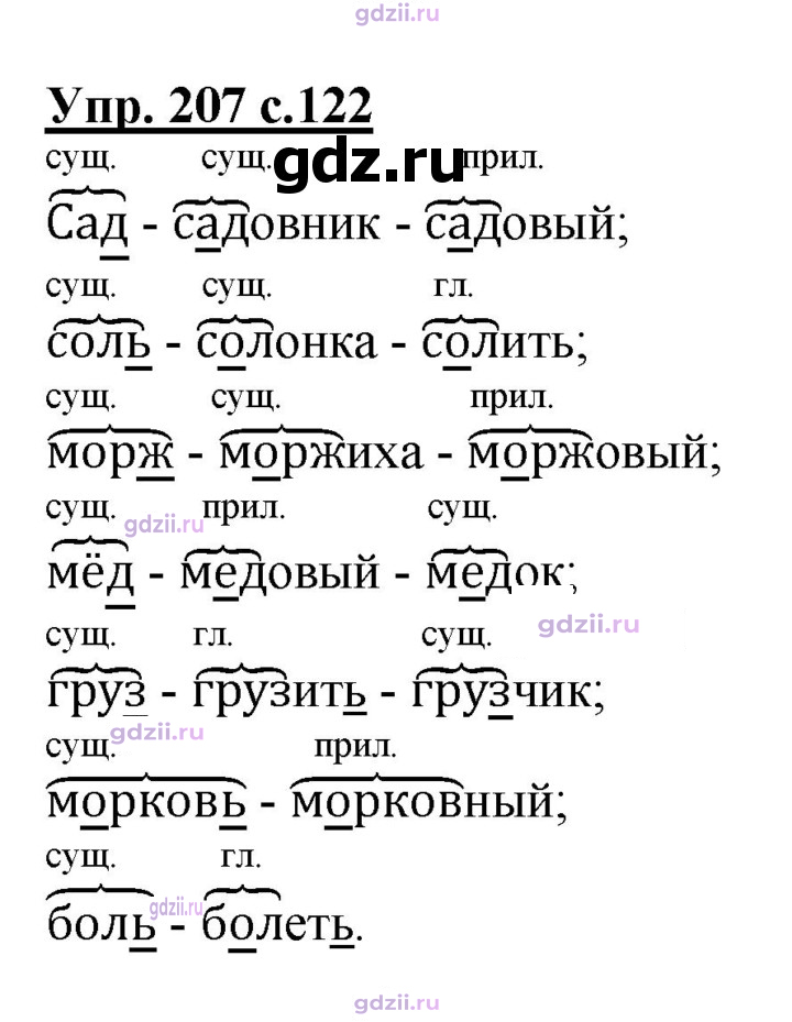 Скан решения номера 207