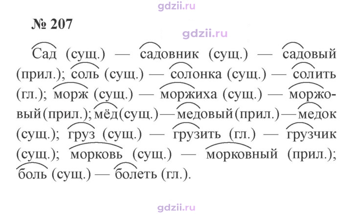 Скан решения номера 207