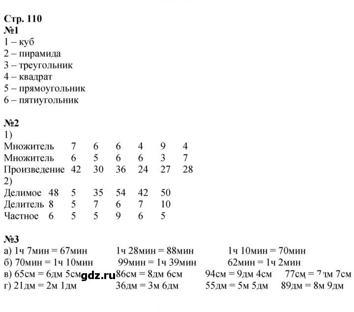 Скан решения номера 110