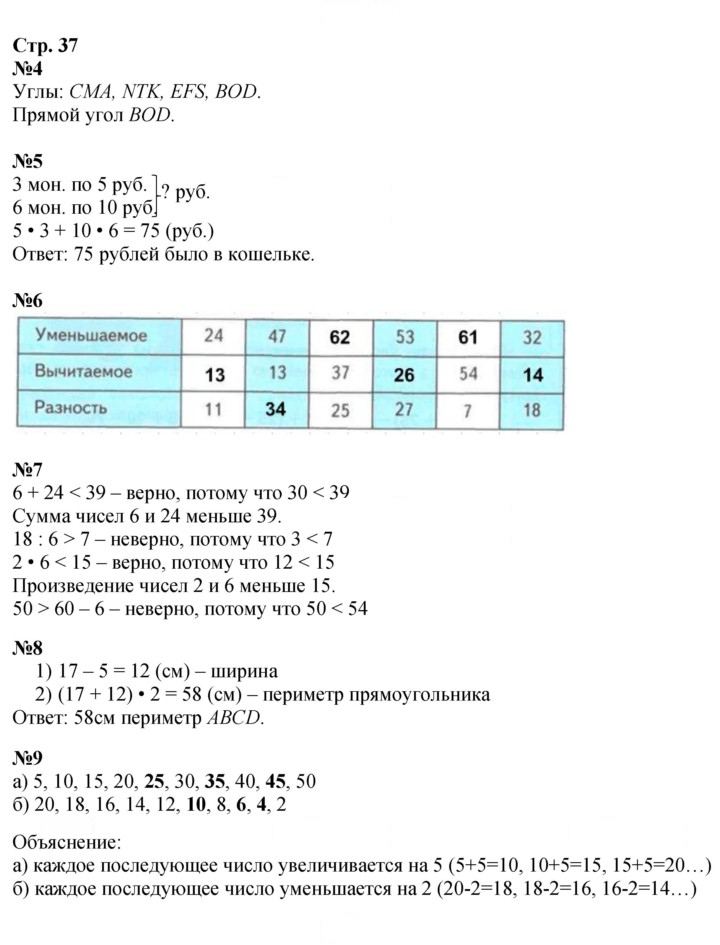 Скан решения номера 37