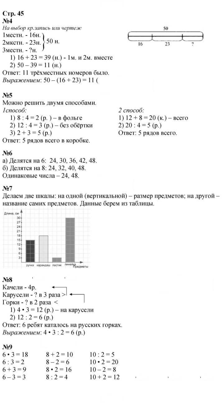 Скан решения номера 45