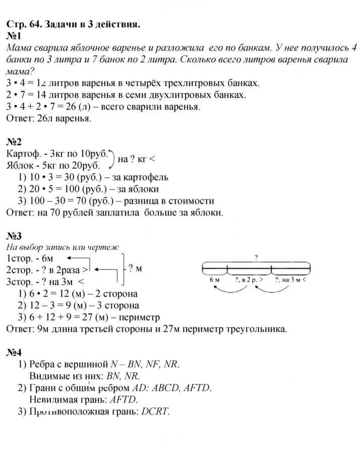 Скан решения номера 64