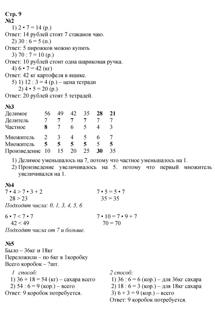 Скан решения номера 9