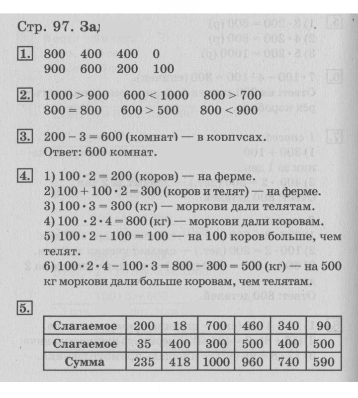 Скан решения номера 97