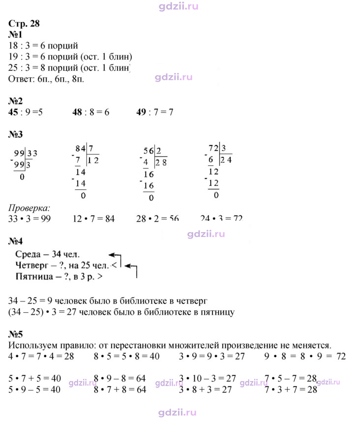 Скан решения номера 28