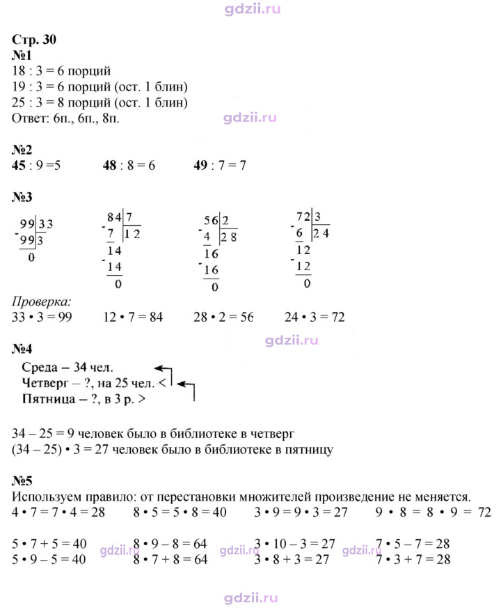 Скан решения номера 30