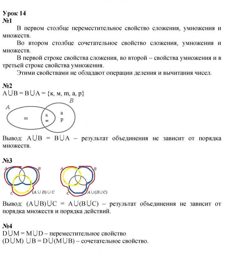 Скан решения номера Урок 14