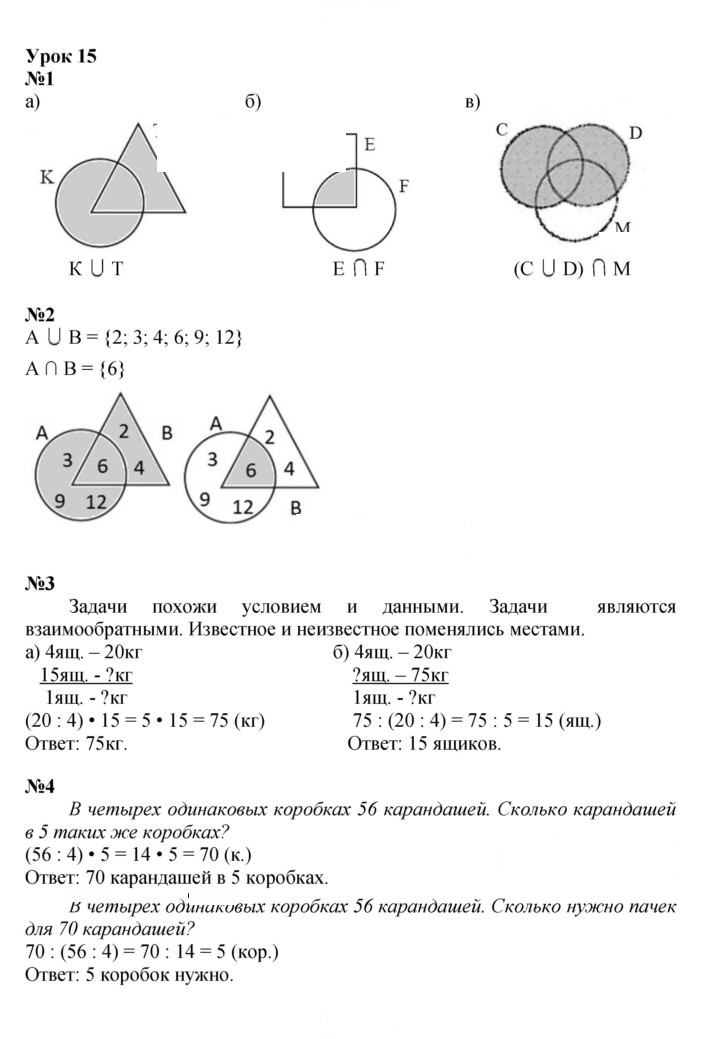 Скан решения номера Урок 15