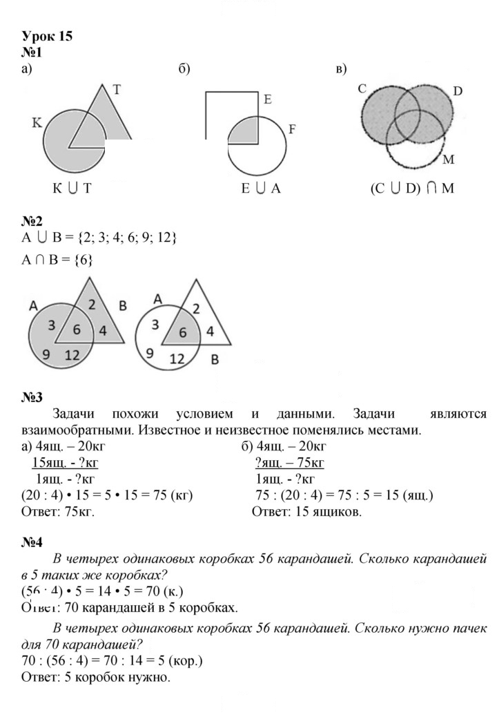 Скан решения номера Урок 15