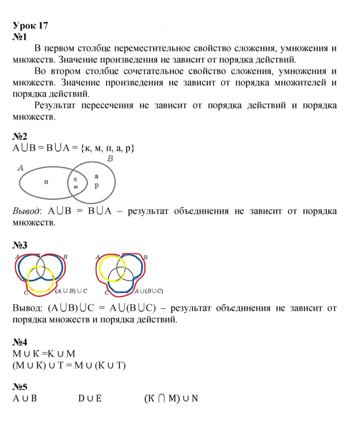 Скан решения номера Урок 17
