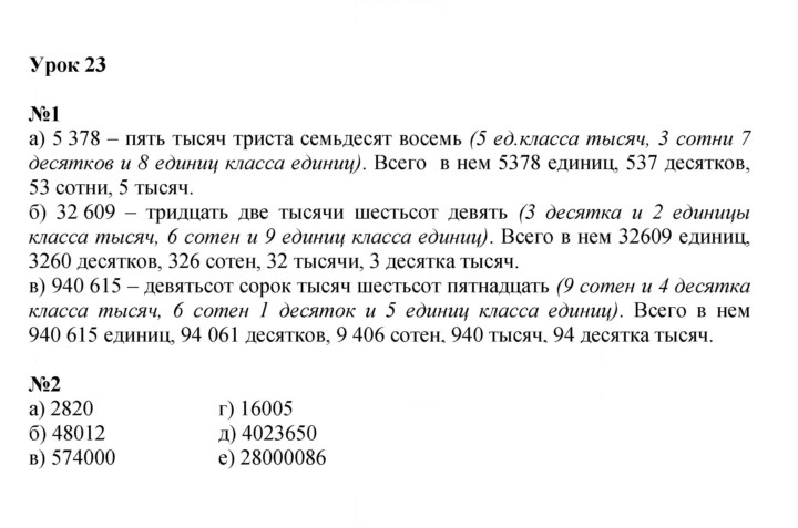 Скан решения номера Урок 23