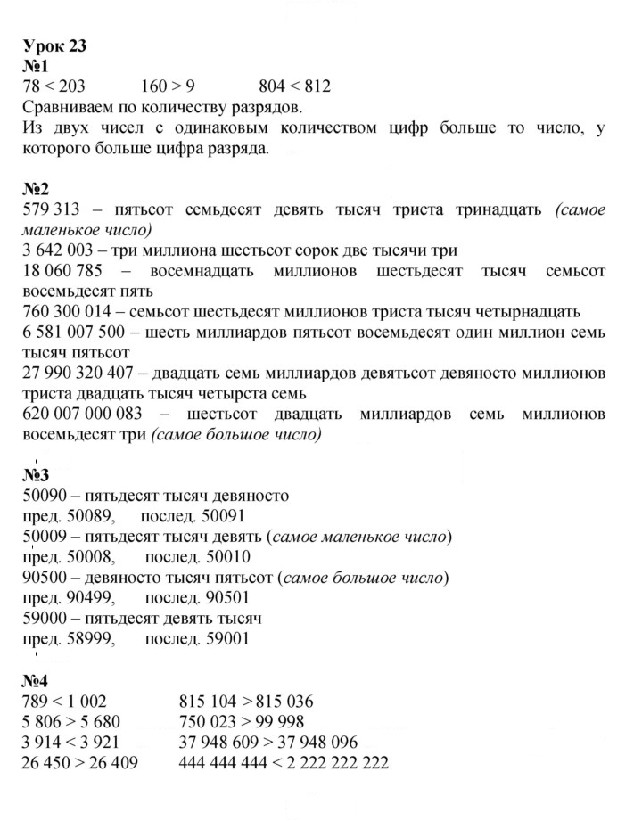 Скан решения номера Урок 23