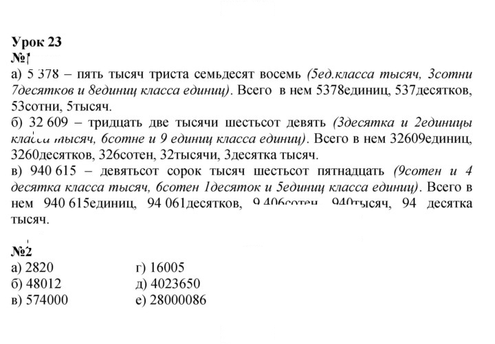 Скан решения номера Урок 23