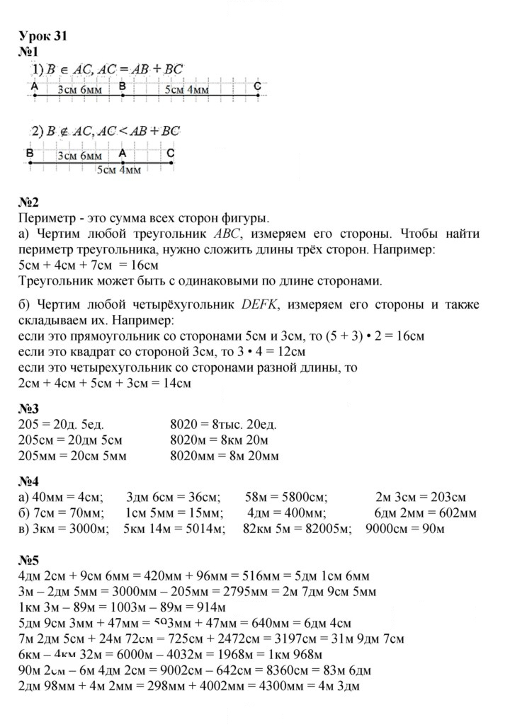Скан решения номера Урок 31