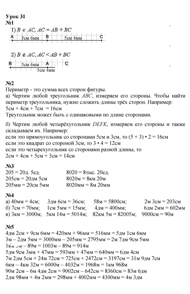 Скан решения номера Урок 31