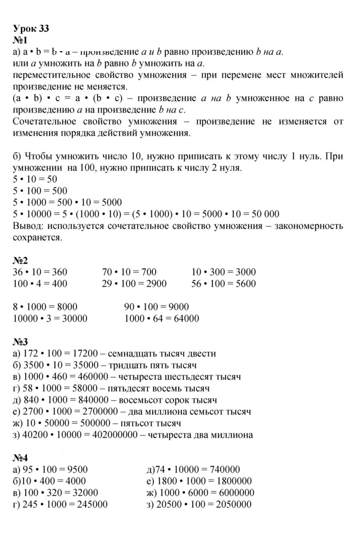 Скан решения номера Урок 33