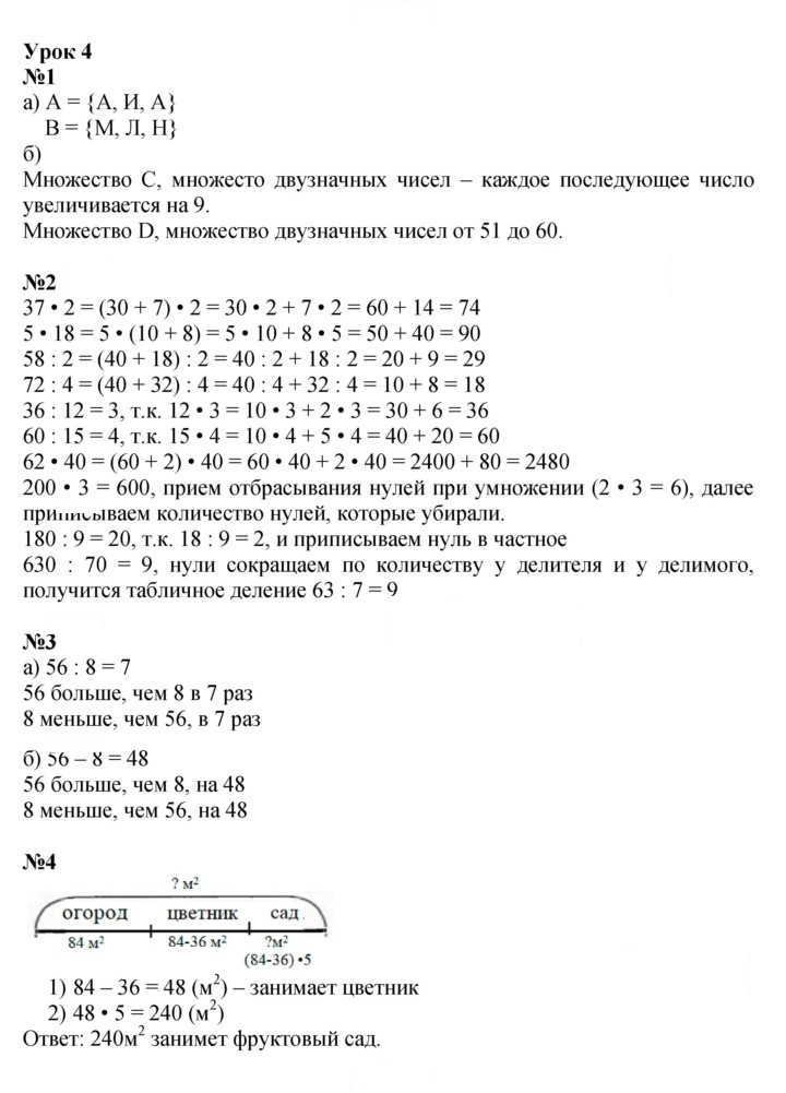 Скан решения номера Урок 4