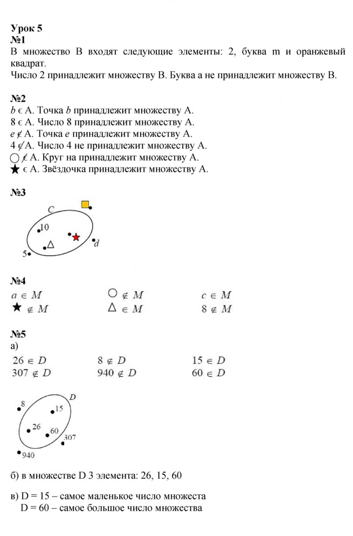 Скан решения номера Урок 5