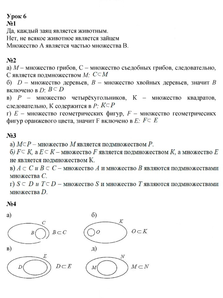 Скан решения номера Урок 6