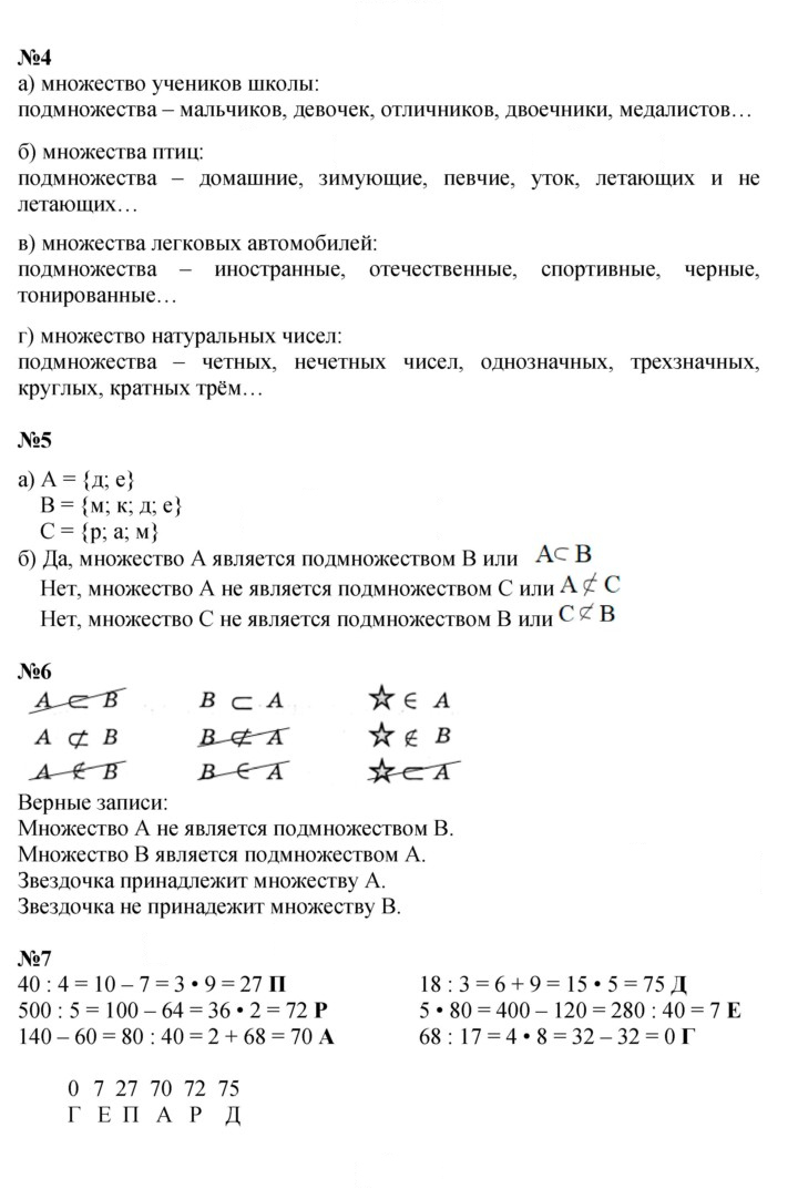 Скан решения номера Урок 7