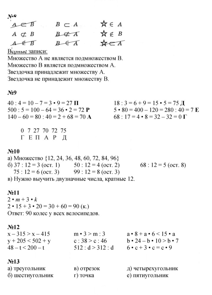Скан решения номера Урок 8