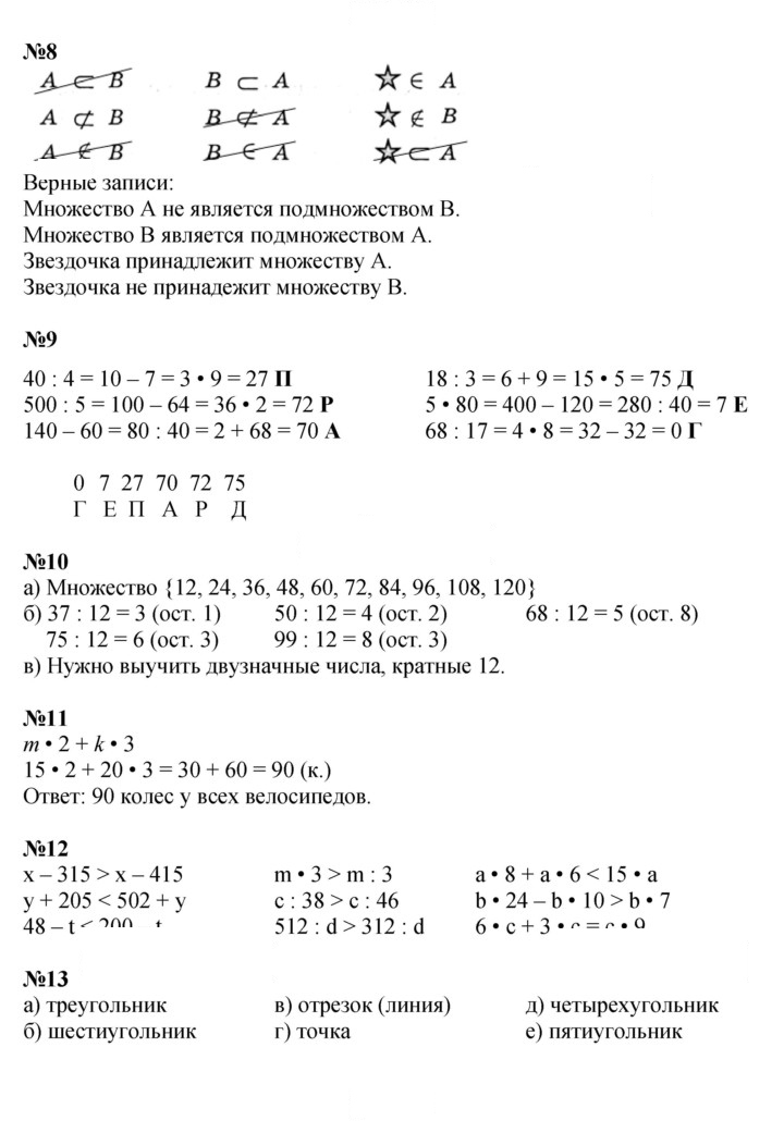 Скан решения номера Урок 8
