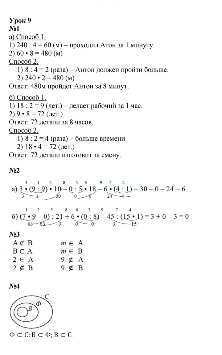 Скан решения номера Урок 9