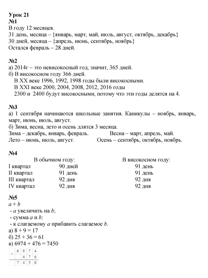 Скан решения номера Урок 21