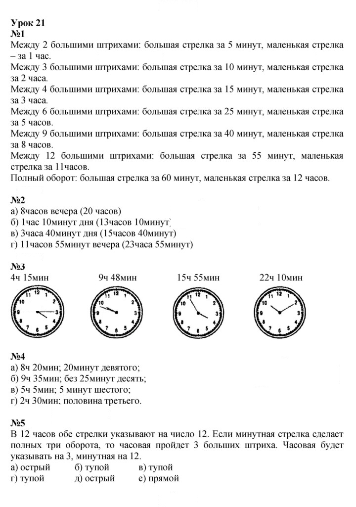 Скан решения номера Урок 21