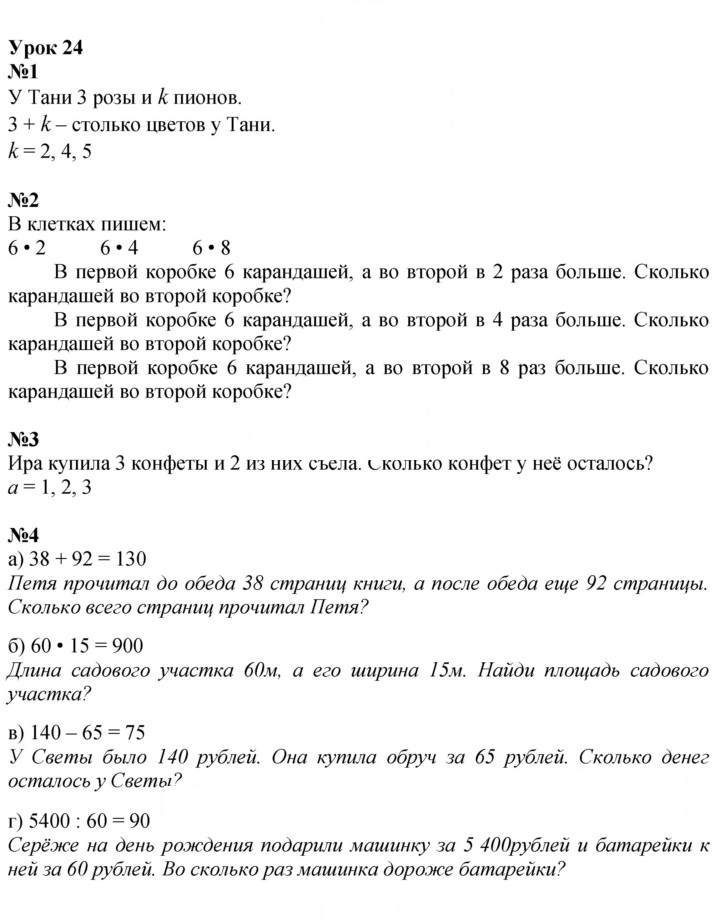 Скан решения номера Урок 24