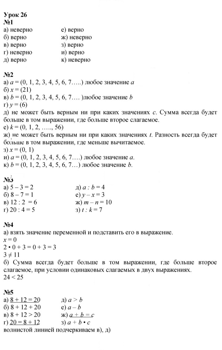 Скан решения номера Урок 26