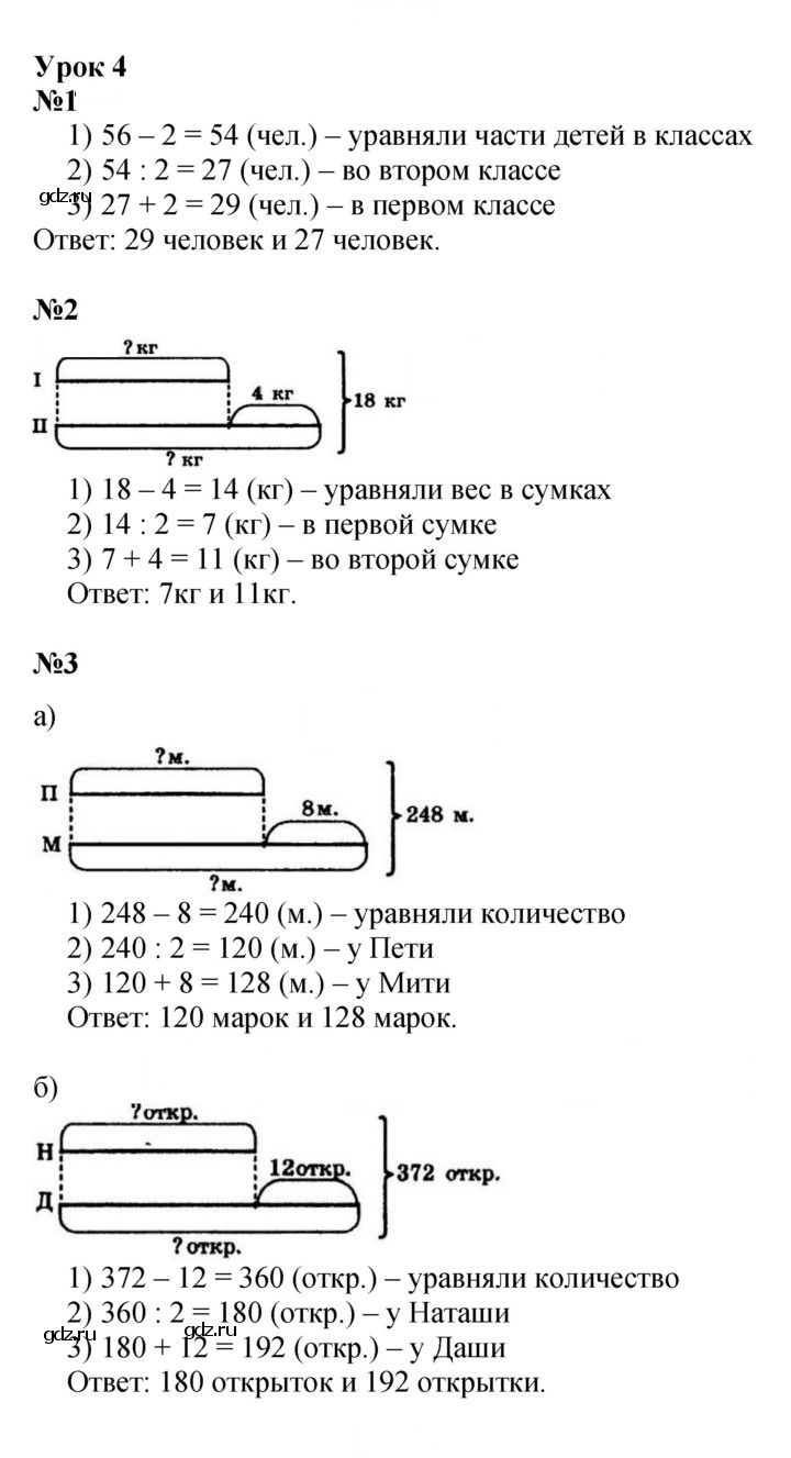 Скан решения номера Урок 4