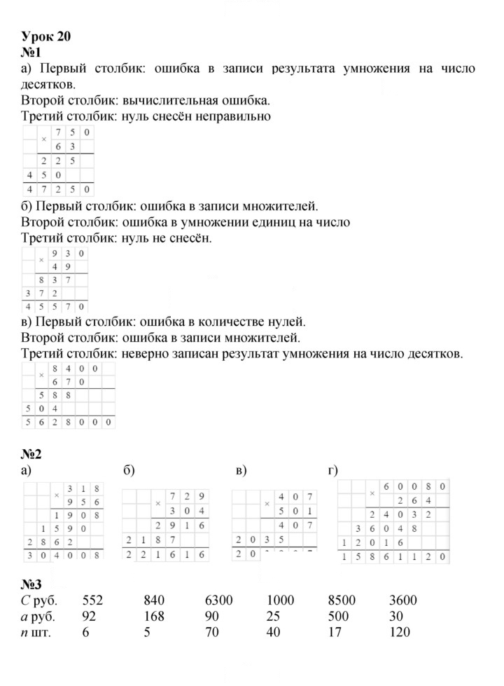 Скан решения номера Урок 20