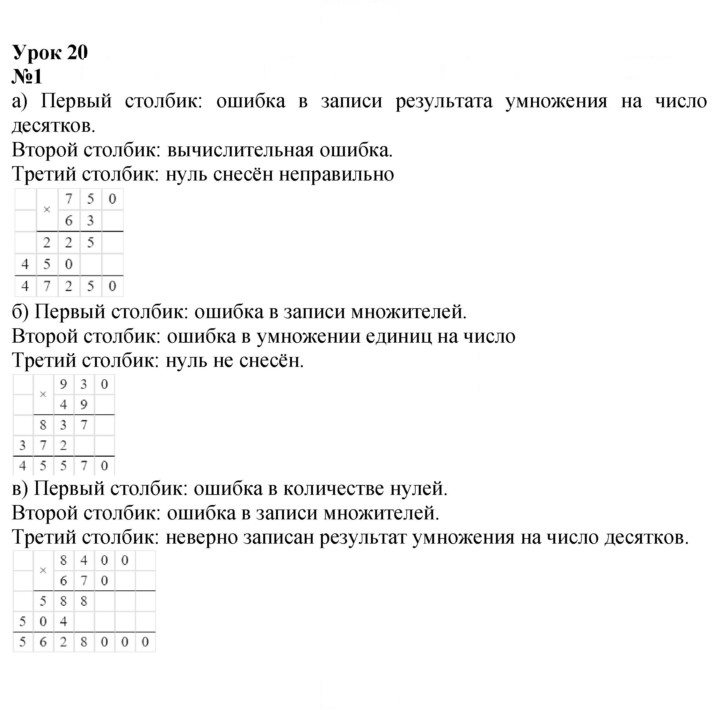 Скан решения номера Урок 20