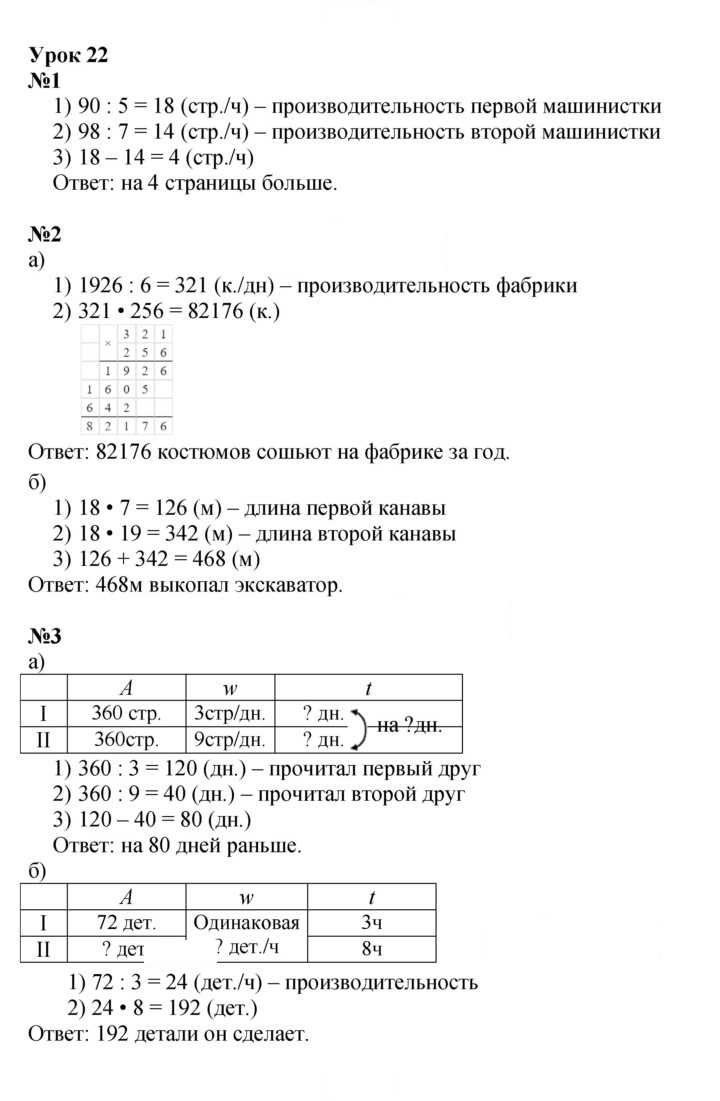 Скан решения номера Урок 22