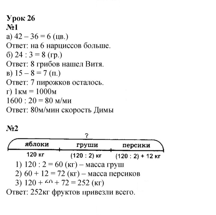 Скан решения номера Урок 26