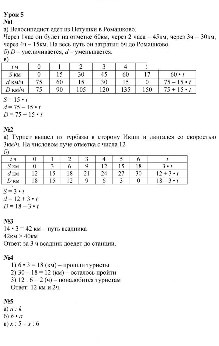 Скан решения номера Урок 5